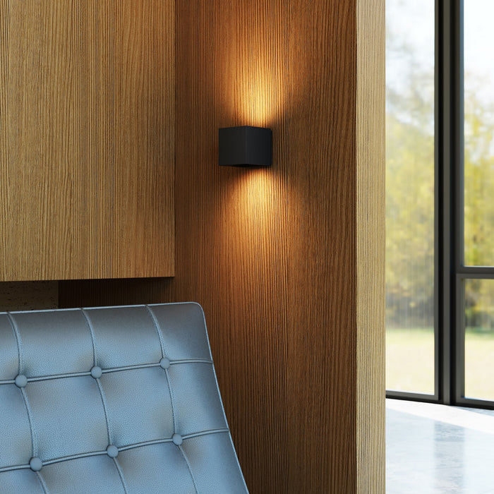 Sonneman 7520.97 LED Wall Sconce, Textured Black