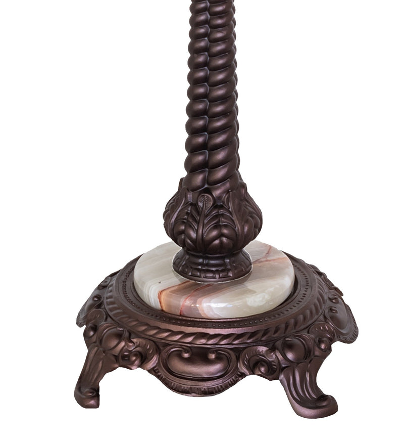 Meyda Tiffany 16843 Two Light Table Base, Mahogany Bronze