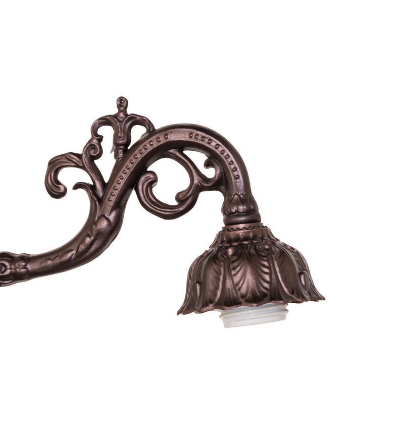 Meyda Tiffany 16843 Two Light Table Base, Mahogany Bronze
