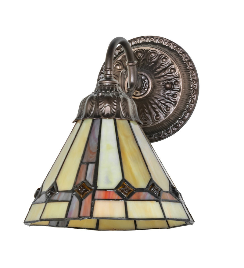 Meyda Tiffany 250246 One Light Wall Sconce, Mahogany Bronze