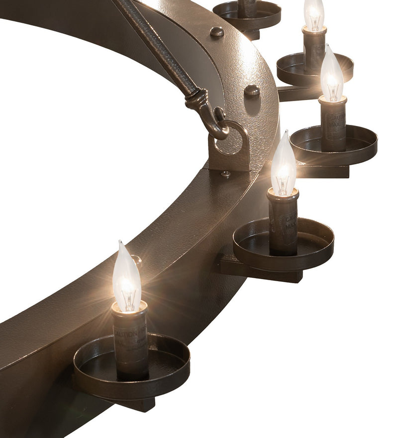 Meyda Tiffany 259209 36 Light Chandelier, Timeless Bronze Vein