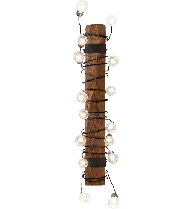 Meyda Tiffany 259859 15 Light Pendant, Wrought Iron