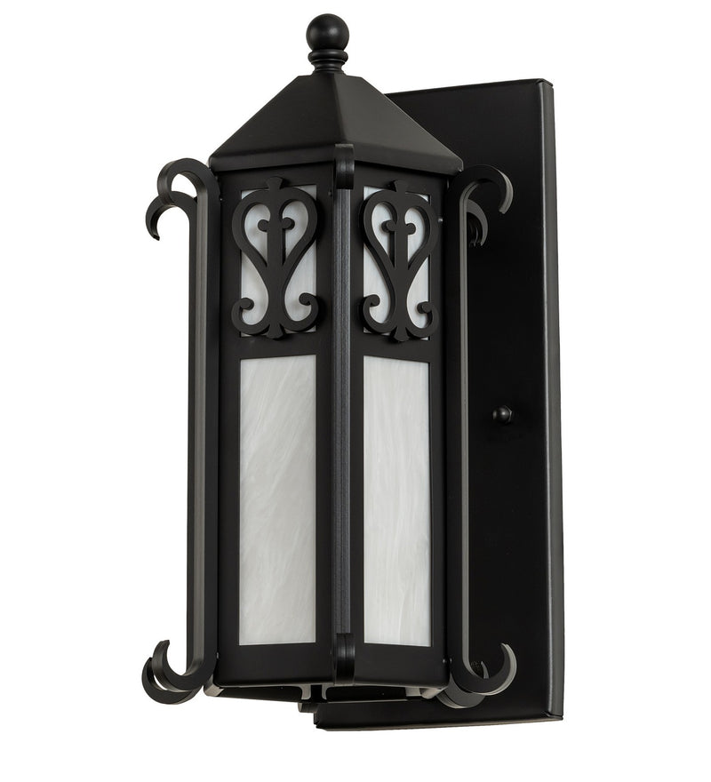Meyda Tiffany 265001 One Light Wall Sconce, Solar Black