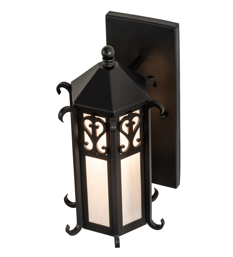 Meyda Tiffany 265001 One Light Wall Sconce, Solar Black