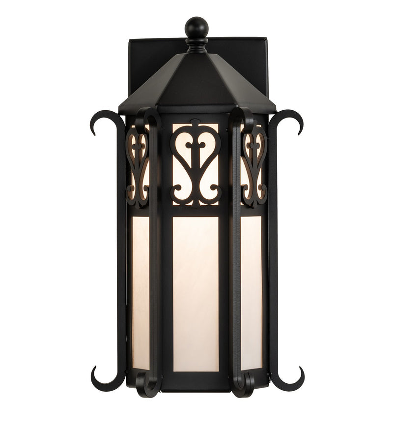 Meyda Tiffany 265001 One Light Wall Sconce, Solar Black