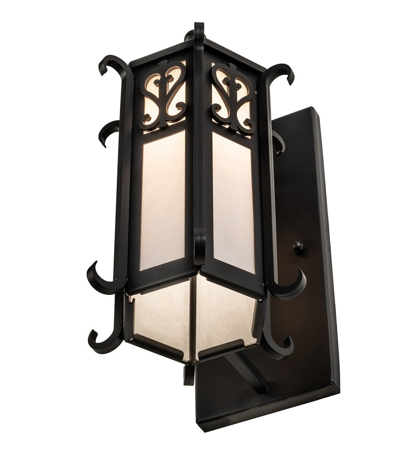 Meyda Tiffany 265001 One Light Wall Sconce, Solar Black