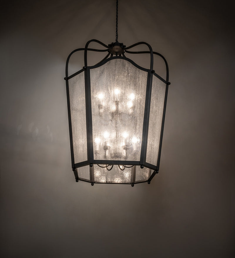 Meyda Tiffany 266327 12 Light Pendant, Old Wrought Iron