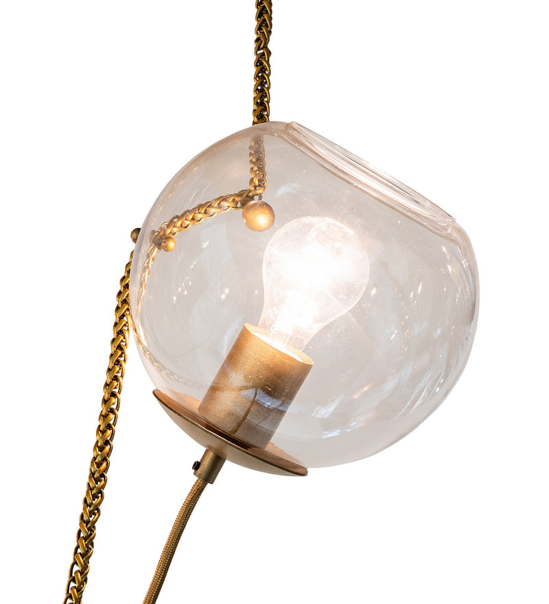 Meyda Tiffany 266726 Eight Light Chandelier, Aged Brass