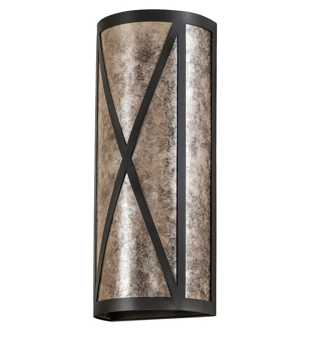 Meyda Tiffany 266995 Two Light Wall Sconce, Wrought Iron