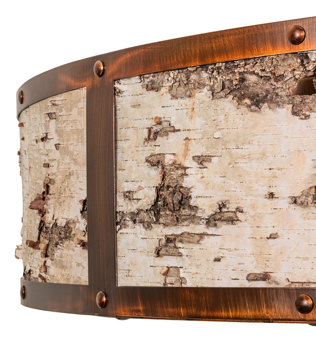 Meyda Tiffany 267436 16 Light Chandel-Air, Vintage Copper/Birch Wood