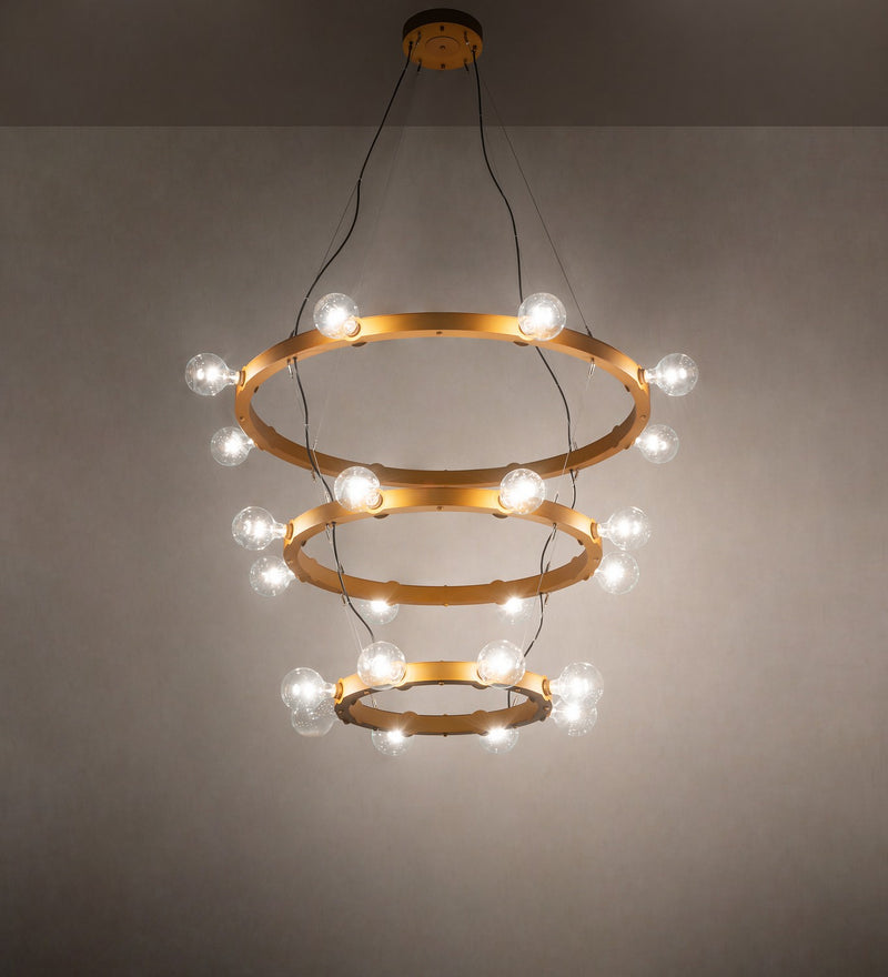 Meyda Tiffany 267946 24 Light Chandelier, Gold Metallic