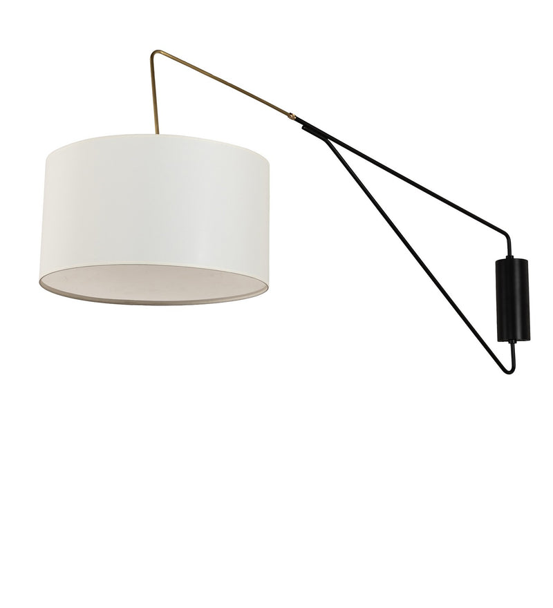 Meyda Tiffany 268048 One Light Wall Sconce, Solar Black/Brass