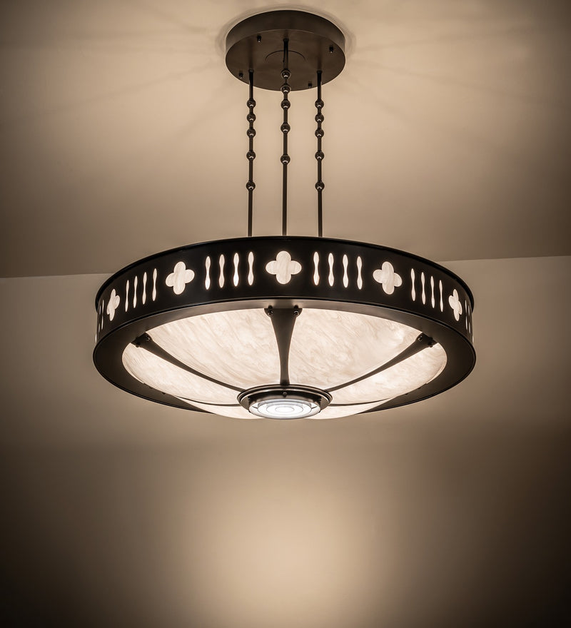 Meyda Tiffany 268084 Nine Light Chandelier, Timeless Bronze