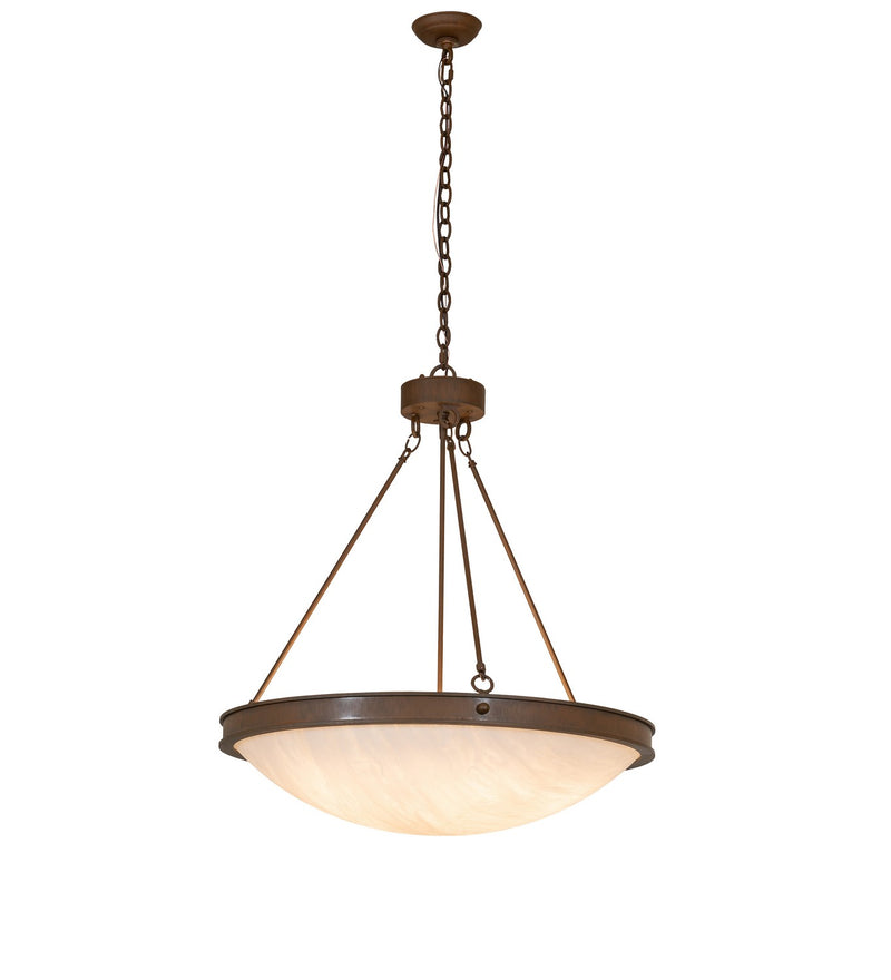 Meyda Tiffany 268103 Six Light Pendant, Rustic Iron