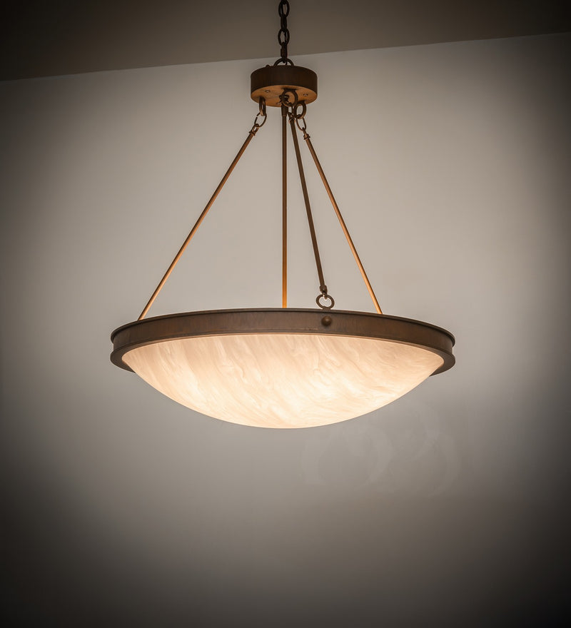Meyda Tiffany 268103 Six Light Pendant, Rustic Iron