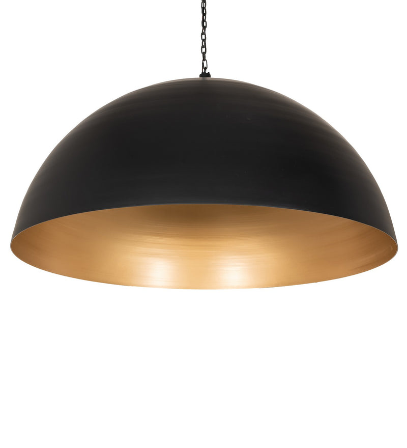 Meyda Tiffany 268122 LED Pendant, Solar Black & Gold Metallic