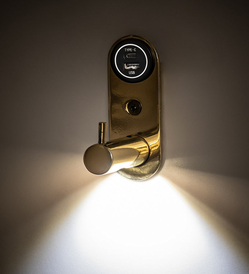 Meyda Tiffany 268126 LED Wall Sconce, Polished Brass
