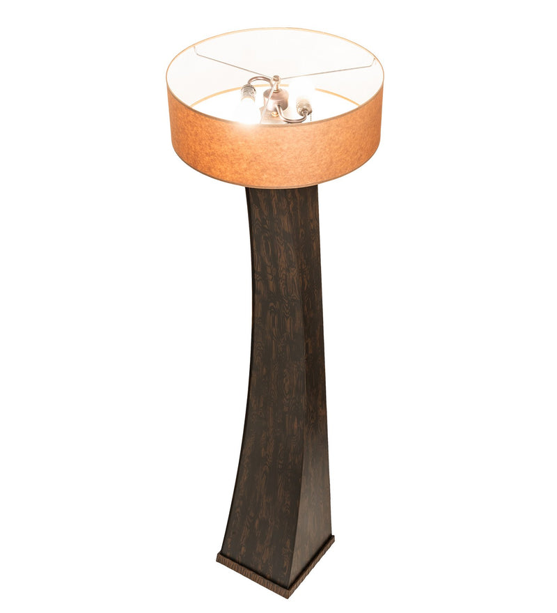 Meyda Tiffany 268266 Two Light Floor Lamp, Hazelnut Acacia
