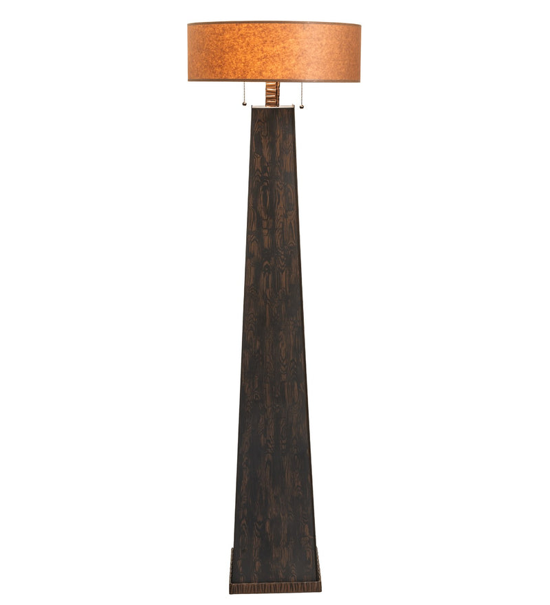 Meyda Tiffany 268266 Two Light Floor Lamp, Hazelnut Acacia