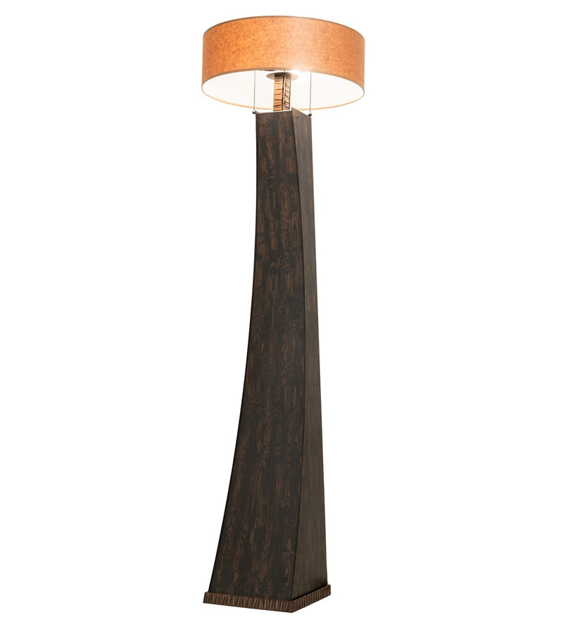 Meyda Tiffany 268266 Two Light Floor Lamp, Hazelnut Acacia