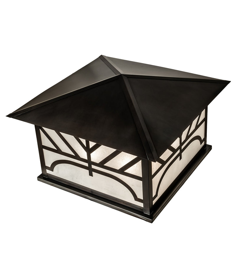 Meyda Tiffany 268480 Four Light Pier Mount, Black Patina