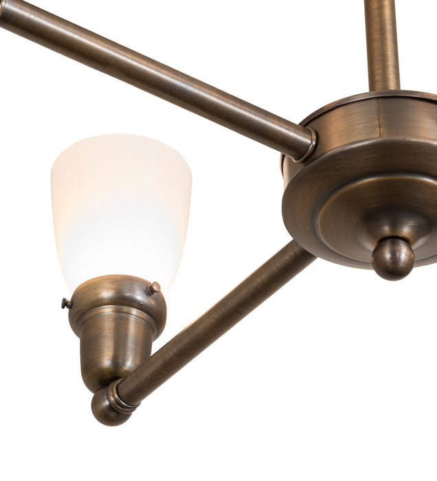 Meyda Tiffany 268813 Four Light Chandelier, Antique Brass