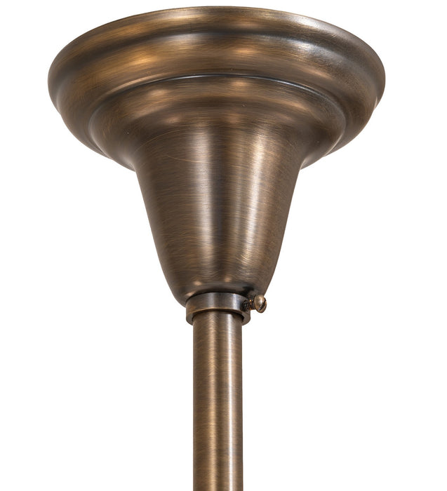 Meyda Tiffany 268813 Four Light Chandelier, Antique Brass