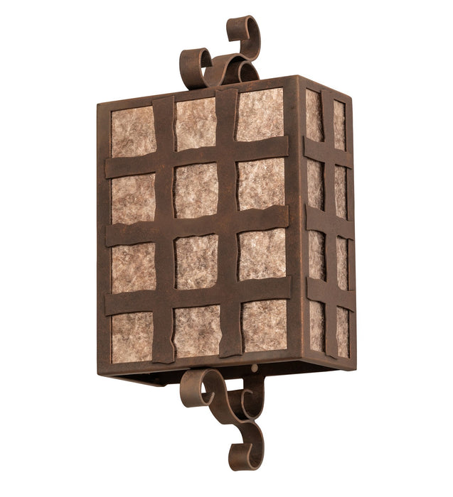 Meyda Tiffany 268977 Two Light Wall Sconce, Antique Rust