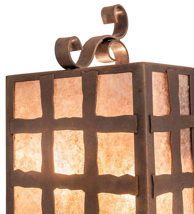 Meyda Tiffany 268977 Two Light Wall Sconce, Antique Rust
