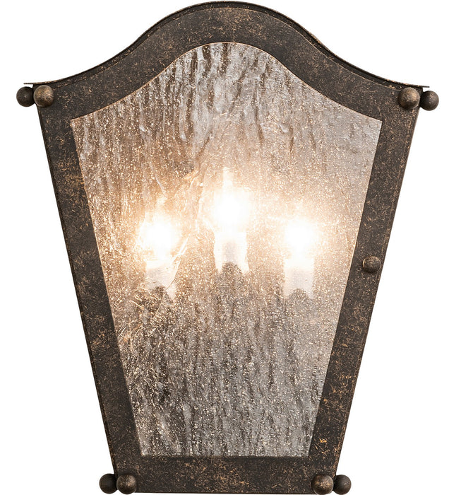 Meyda Tiffany 269160 Three Light Wall Sconce, Golden Bronze