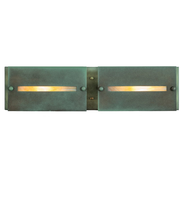 Meyda Tiffany 269167 Two Light Wall Sconce, Verdigris