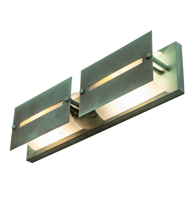 Meyda Tiffany 269167 Two Light Wall Sconce, Verdigris