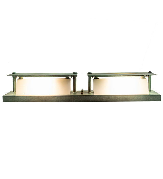 Meyda Tiffany 269167 Two Light Wall Sconce, Verdigris