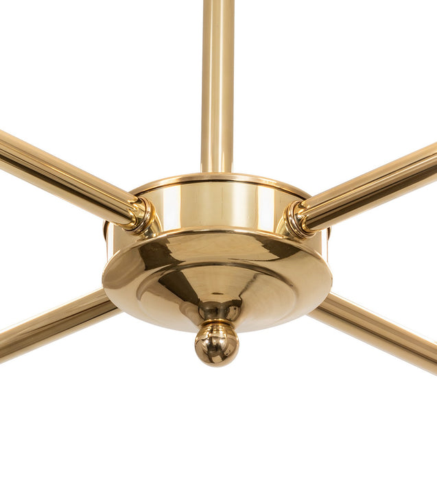 Meyda Tiffany 269355 Four Light Chandelier, Polished Brass