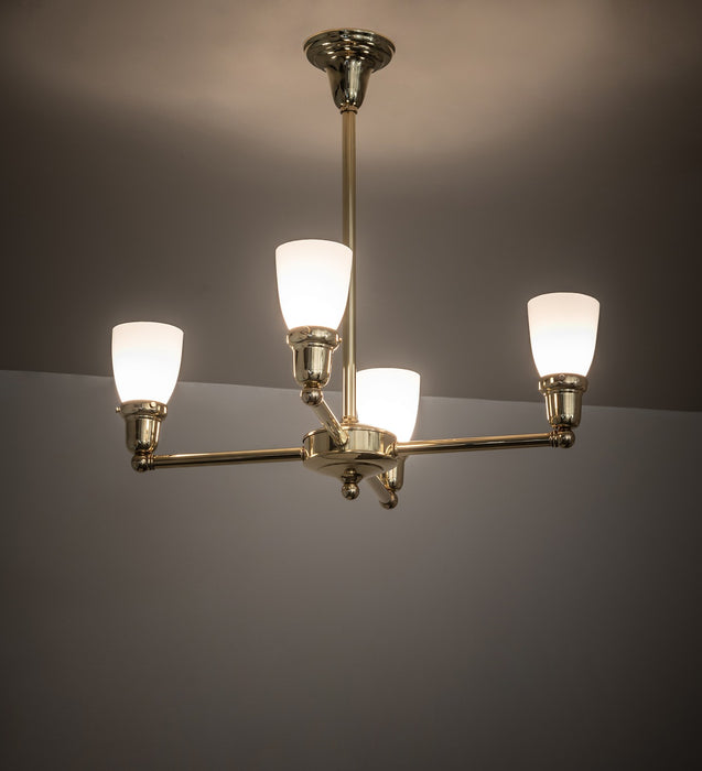 Meyda Tiffany 269355 Four Light Chandelier, Polished Brass
