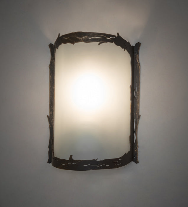 Meyda Tiffany 269722 One Light Wall Sconce, Antique Brass Matte