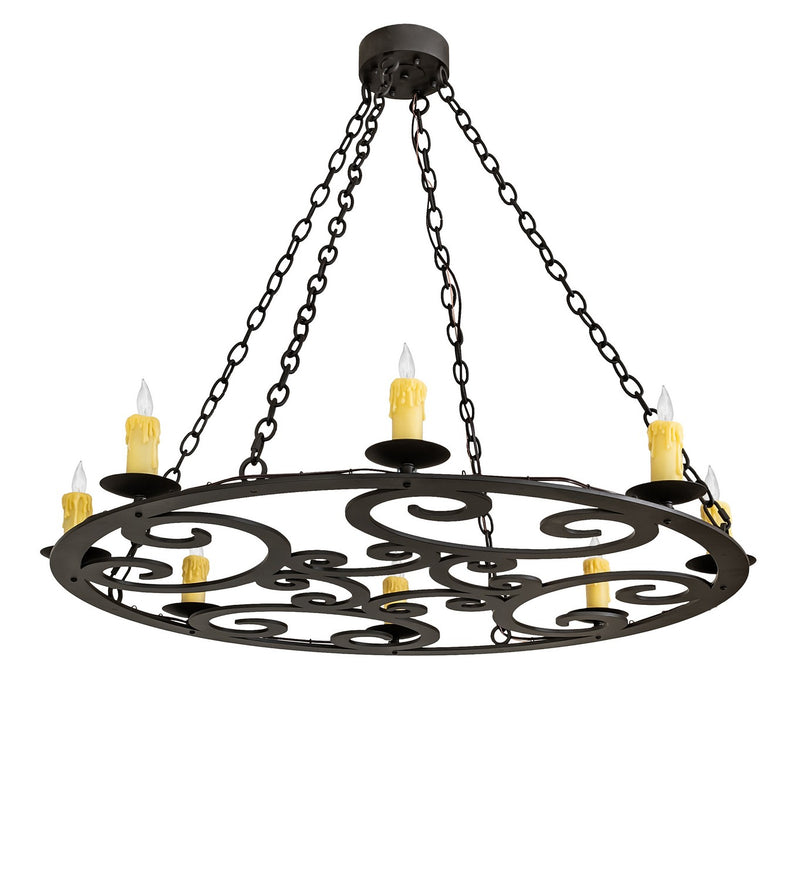 Meyda Tiffany 269747 Eight Light Chandelier, Oil Rubbed Bronze