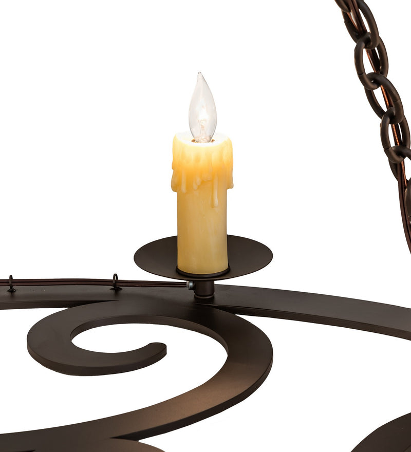 Meyda Tiffany 269747 Eight Light Chandelier, Oil Rubbed Bronze