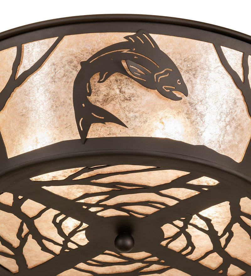Meyda Tiffany 270056 Four Light Flushmount, Oil Rubbed Bronze