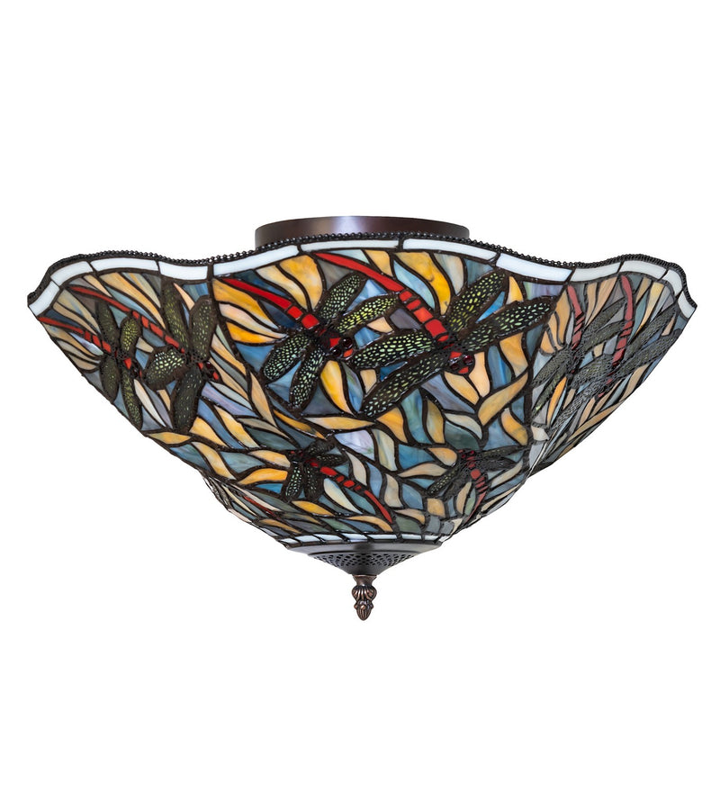 Meyda Tiffany 270481 Three Light Flushmount