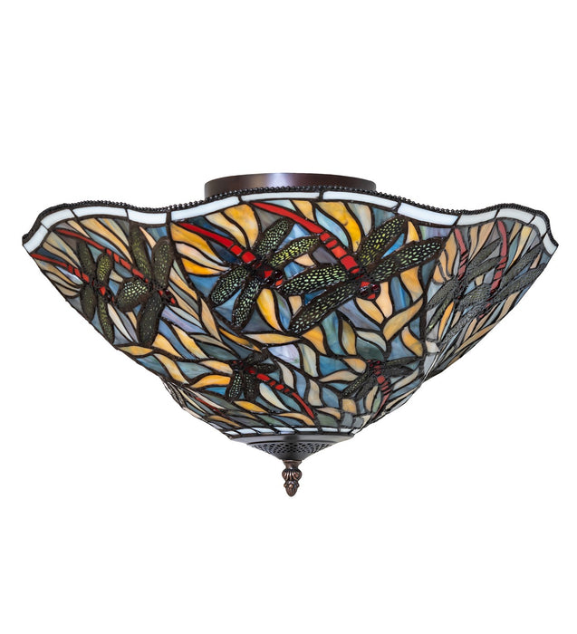 Meyda Tiffany 270481 Three Light Flushmount