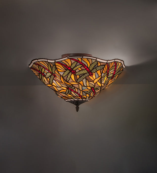 Meyda Tiffany 270481 Three Light Flushmount