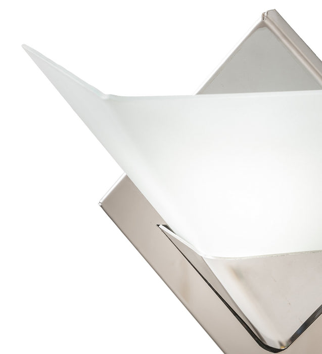 Meyda Tiffany 270677 LED Wall Sconce, Polished Stainless Steel