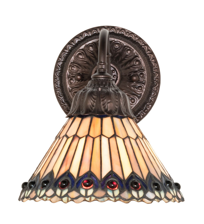 Meyda Tiffany 270802 One Light Wall Sconce, Mahogany Bronze