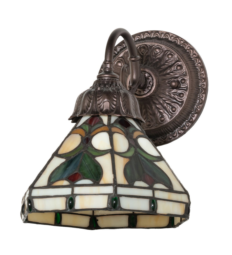 Meyda Tiffany 270874 One Light Wall Sconce, Mahogany Bronze