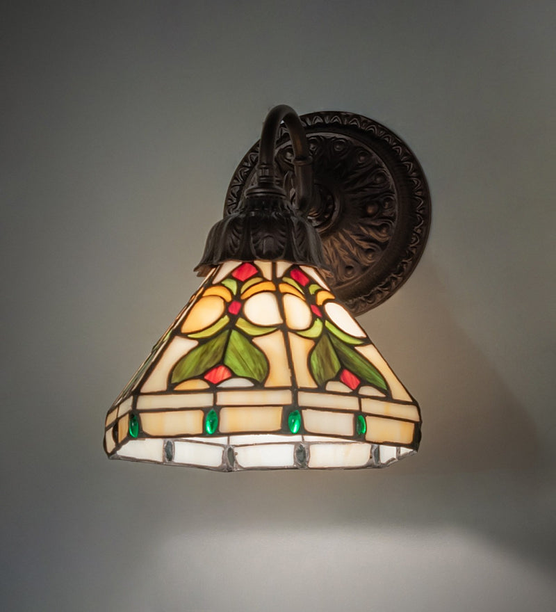 Meyda Tiffany 270874 One Light Wall Sconce, Mahogany Bronze