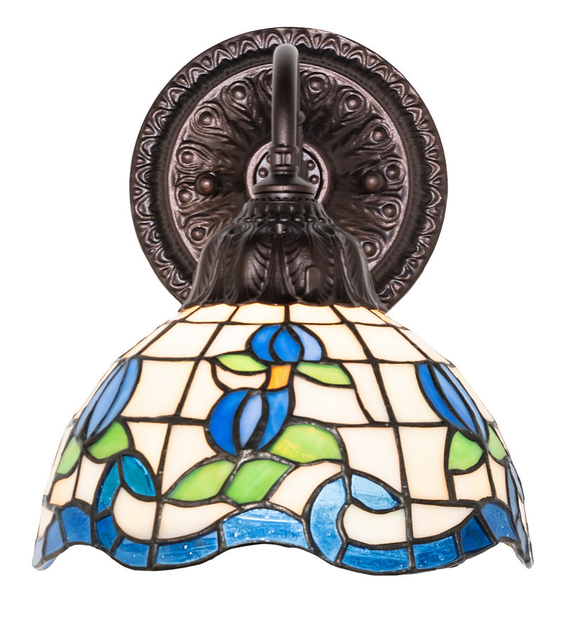Meyda Tiffany 270878 One Light Wall Sconce, Mahogany Bronze