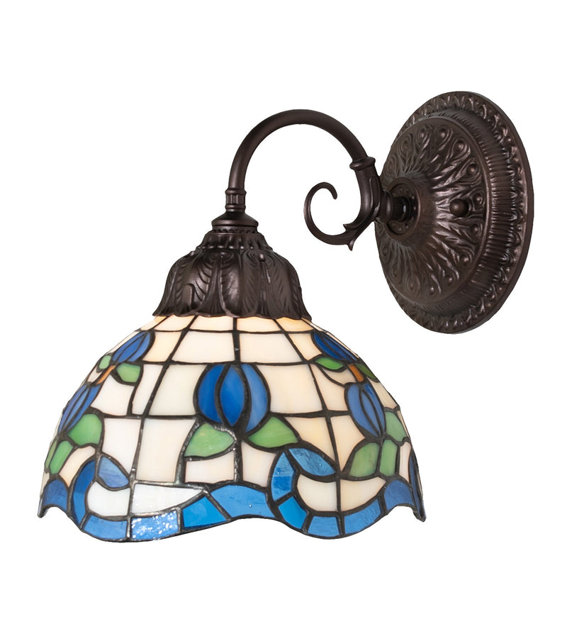 Meyda Tiffany 270878 One Light Wall Sconce, Mahogany Bronze