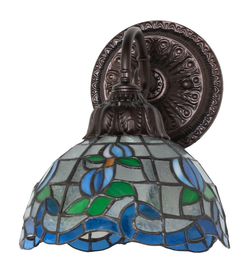 Meyda Tiffany 270883 One Light Wall Sconce, Mahogany Bronze