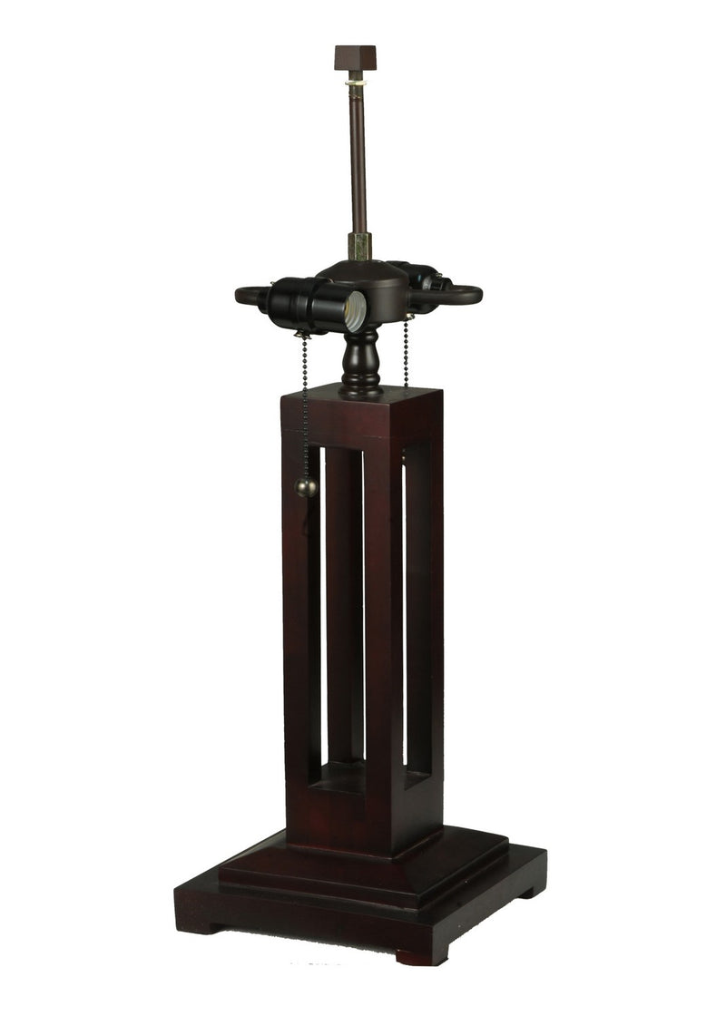 Meyda Tiffany 270904 Two Light Table Lamp, Mahogany Bronze